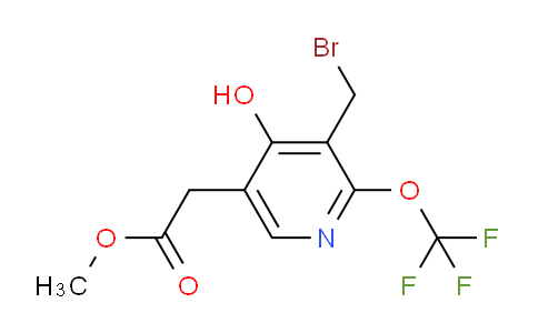 Methyl 3-(bromomethyl)-4-hydroxy-2-(trifluoromethoxy)pyridine-5-acetate