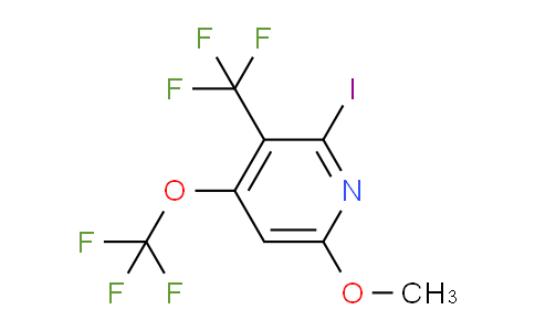 2-Iodo-6-methoxy-4-(trifluoromethoxy)-3-(trifluoromethyl)pyridine