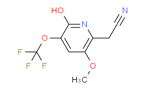 2-Hydroxy-5-methoxy-3-(trifluoromethoxy)pyridine-6-acetonitrile