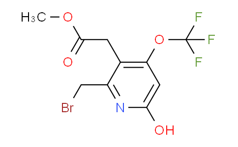 Methyl 2-(bromomethyl)-6-hydroxy-4-(trifluoromethoxy)pyridine-3-acetate