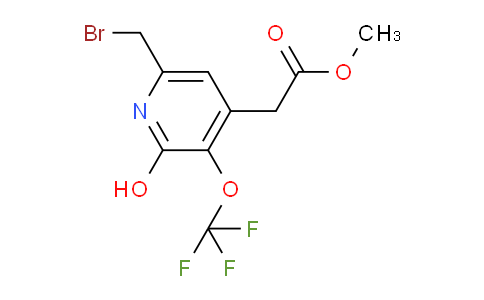 Methyl 6-(bromomethyl)-2-hydroxy-3-(trifluoromethoxy)pyridine-4-acetate