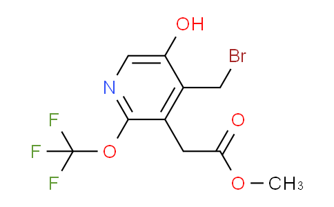 Methyl 4-(bromomethyl)-5-hydroxy-2-(trifluoromethoxy)pyridine-3-acetate