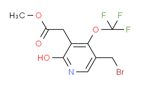Methyl 5-(bromomethyl)-2-hydroxy-4-(trifluoromethoxy)pyridine-3-acetate