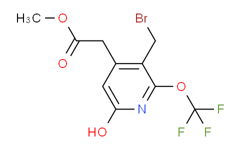 Methyl 3-(bromomethyl)-6-hydroxy-2-(trifluoromethoxy)pyridine-4-acetate