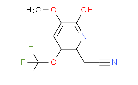 2-Hydroxy-3-methoxy-5-(trifluoromethoxy)pyridine-6-acetonitrile