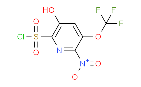 5-Hydroxy-2-nitro-3-(trifluoromethoxy)pyridine-6-sulfonyl chloride