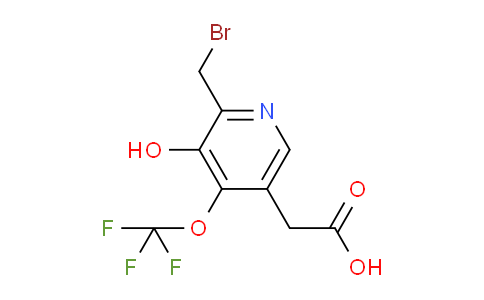 2-(Bromomethyl)-3-hydroxy-4-(trifluoromethoxy)pyridine-5-acetic acid