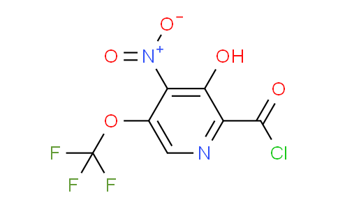 3-Hydroxy-4-nitro-5-(trifluoromethoxy)pyridine-2-carbonyl chloride