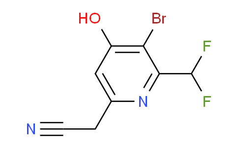 AM16020 | 1805171-20-3 | 3-Bromo-2-(difluoromethyl)-4-hydroxypyridine-6-acetonitrile
