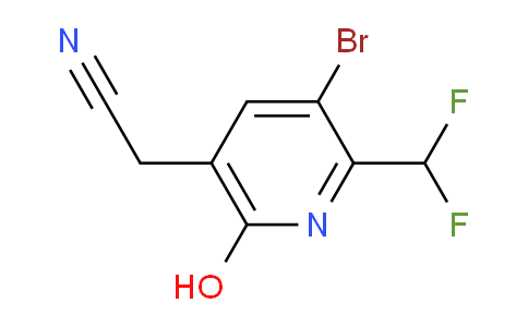 3-Bromo-2-(difluoromethyl)-6-hydroxypyridine-5-acetonitrile