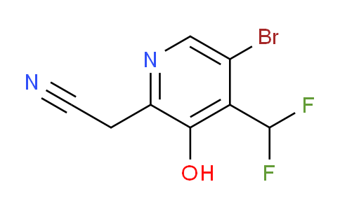 5-Bromo-4-(difluoromethyl)-3-hydroxypyridine-2-acetonitrile