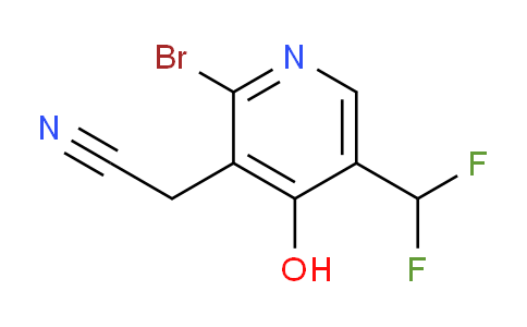 2-Bromo-5-(difluoromethyl)-4-hydroxypyridine-3-acetonitrile