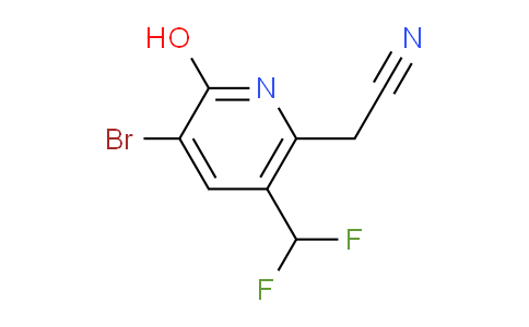 3-Bromo-5-(difluoromethyl)-2-hydroxypyridine-6-acetonitrile