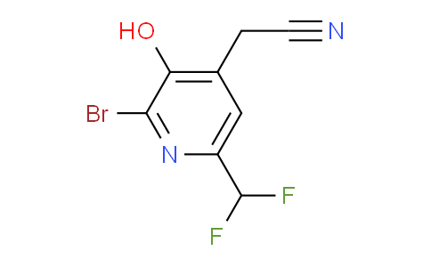 2-Bromo-6-(difluoromethyl)-3-hydroxypyridine-4-acetonitrile