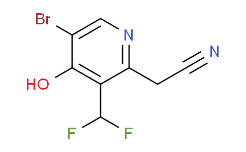 5-Bromo-3-(difluoromethyl)-4-hydroxypyridine-2-acetonitrile