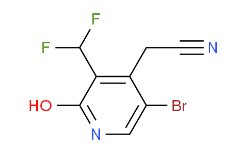 5-Bromo-3-(difluoromethyl)-2-hydroxypyridine-4-acetonitrile