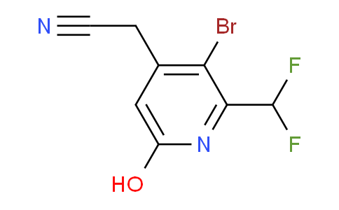 3-Bromo-2-(difluoromethyl)-6-hydroxypyridine-4-acetonitrile
