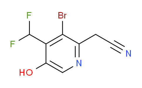 AM16037 | 1806992-64-2 | 3-Bromo-4-(difluoromethyl)-5-hydroxypyridine-2-acetonitrile