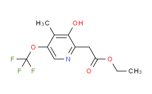 Ethyl 3-hydroxy-4-methyl-5-(trifluoromethoxy)pyridine-2-acetate