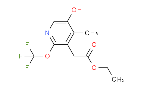 Ethyl 5-hydroxy-4-methyl-2-(trifluoromethoxy)pyridine-3-acetate