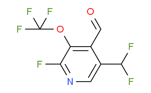 5-(Difluoromethyl)-2-fluoro-3-(trifluoromethoxy)pyridine-4-carboxaldehyde