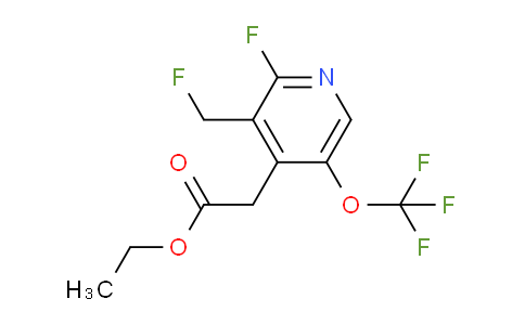 Ethyl 2-fluoro-3-(fluoromethyl)-5-(trifluoromethoxy)pyridine-4-acetate