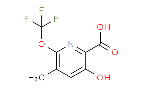 AM160389 | 1803941-11-8 | 3-Hydroxy-5-methyl-6-(trifluoromethoxy)pyridine-2-carboxylic acid