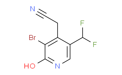 AM16039 | 1805240-29-2 | 3-Bromo-5-(difluoromethyl)-2-hydroxypyridine-4-acetonitrile