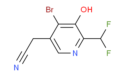 AM16041 | 1805349-25-0 | 4-Bromo-2-(difluoromethyl)-3-hydroxypyridine-5-acetonitrile