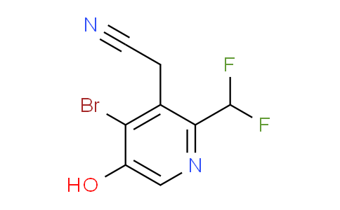 4-Bromo-2-(difluoromethyl)-5-hydroxypyridine-3-acetonitrile