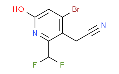 4-Bromo-2-(difluoromethyl)-6-hydroxypyridine-3-acetonitrile