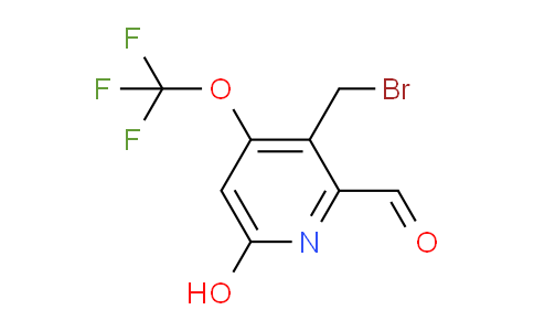 3-(Bromomethyl)-6-hydroxy-4-(trifluoromethoxy)pyridine-2-carboxaldehyde