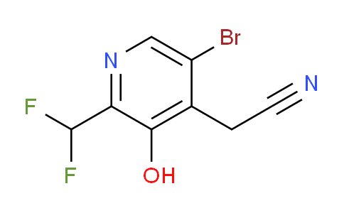 AM16047 | 1805409-42-0 | 5-Bromo-2-(difluoromethyl)-3-hydroxypyridine-4-acetonitrile