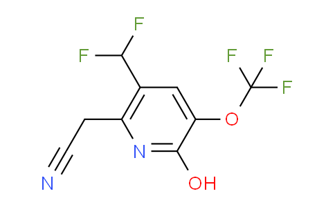 AM160489 | 1804798-19-3 | 5-(Difluoromethyl)-2-hydroxy-3-(trifluoromethoxy)pyridine-6-acetonitrile