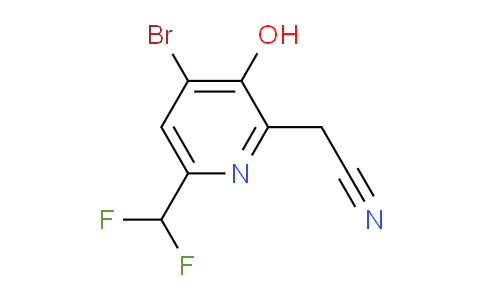 4-Bromo-6-(difluoromethyl)-3-hydroxypyridine-2-acetonitrile