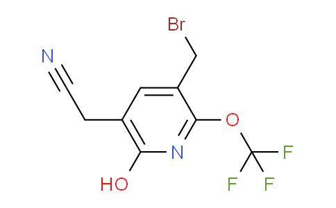 AM160511 | 1804827-25-5 | 3-(Bromomethyl)-6-hydroxy-2-(trifluoromethoxy)pyridine-5-acetonitrile