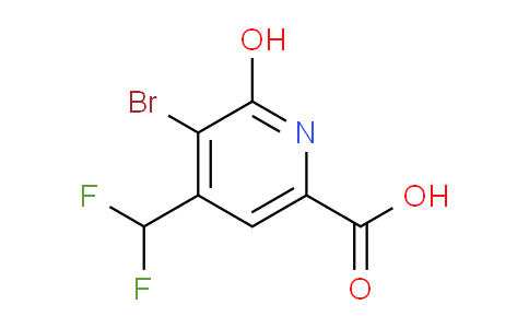 3-Bromo-4-(difluoromethyl)-2-hydroxypyridine-6-carboxylic acid