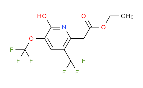 Ethyl 2-hydroxy-3-(trifluoromethoxy)-5-(trifluoromethyl)pyridine-6-acetate
