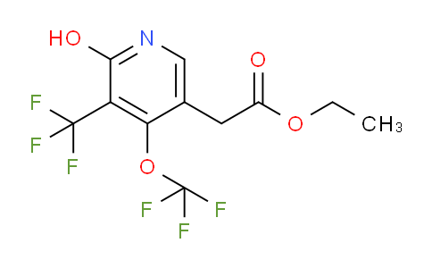 Ethyl 2-hydroxy-4-(trifluoromethoxy)-3-(trifluoromethyl)pyridine-5-acetate