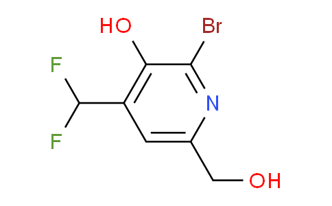 2-Bromo-4-(difluoromethyl)-3-hydroxypyridine-6-methanol