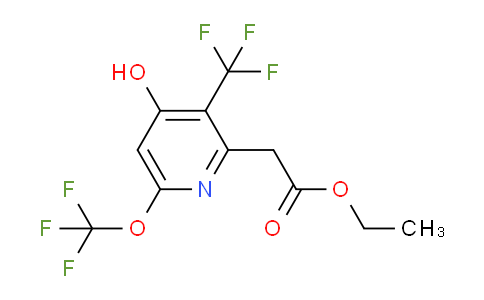 AM160617 | 1806159-69-2 | Ethyl 4-hydroxy-6-(trifluoromethoxy)-3-(trifluoromethyl)pyridine-2-acetate