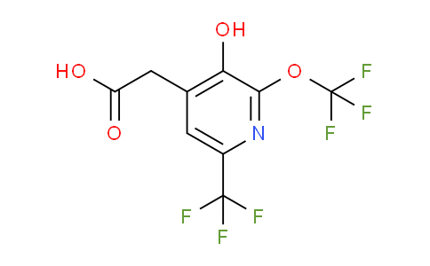 3-Hydroxy-2-(trifluoromethoxy)-6-(trifluoromethyl)pyridine-4-acetic acid