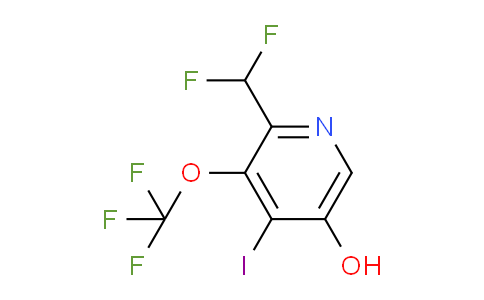 2-(Difluoromethyl)-5-hydroxy-4-iodo-3-(trifluoromethoxy)pyridine