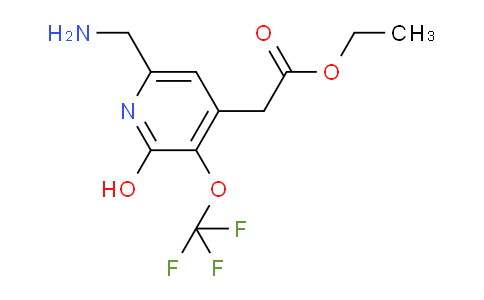 Ethyl 6-(aminomethyl)-2-hydroxy-3-(trifluoromethoxy)pyridine-4-acetate