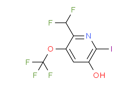 2-(Difluoromethyl)-5-hydroxy-6-iodo-3-(trifluoromethoxy)pyridine