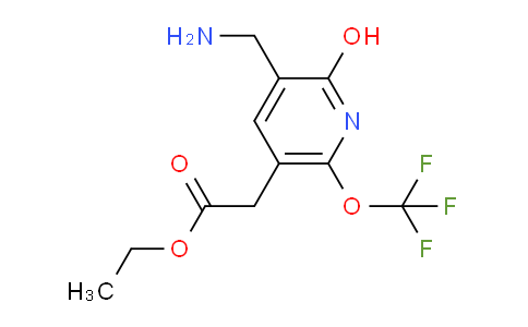 Ethyl 3-(aminomethyl)-2-hydroxy-6-(trifluoromethoxy)pyridine-5-acetate