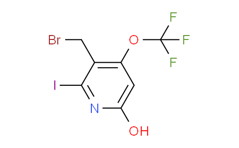 3-(Bromomethyl)-6-hydroxy-2-iodo-4-(trifluoromethoxy)pyridine