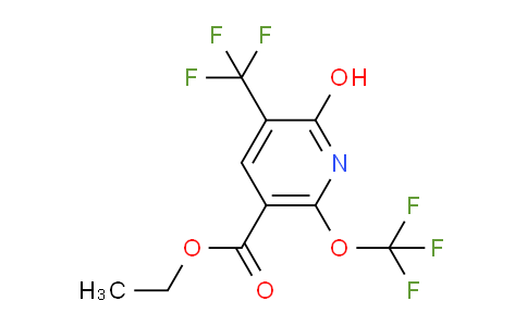 AM160725 | 1804345-86-5 | Ethyl 2-hydroxy-6-(trifluoromethoxy)-3-(trifluoromethyl)pyridine-5-carboxylate