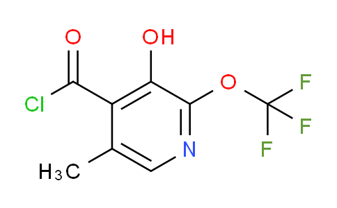 3-Hydroxy-5-methyl-2-(trifluoromethoxy)pyridine-4-carbonyl chloride