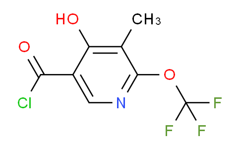 4-Hydroxy-3-methyl-2-(trifluoromethoxy)pyridine-5-carbonyl chloride